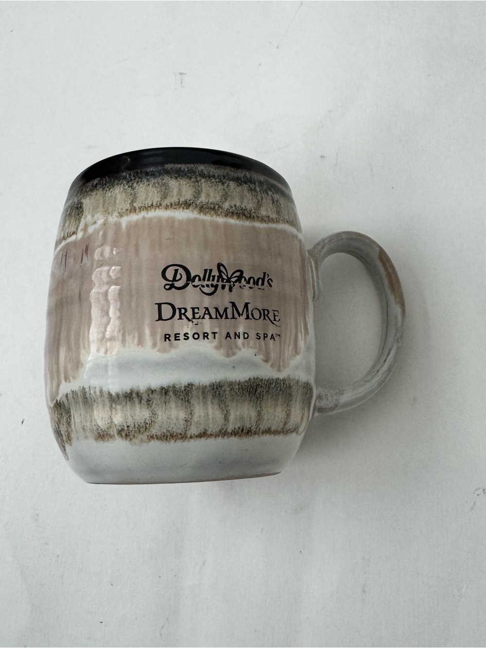 Dollywood DreamMore Resort Ceramic Coffee Mug Tea Cup Drip Glaze Dolly Parton